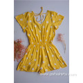 Yellow Polka Dot Jumpsuits